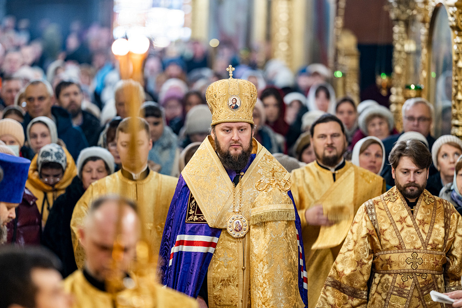 Молебное пение на новолетие в Троицком кафедральном соборе Подольска